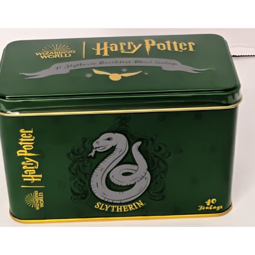 Harry Potter Slytherin Tin, 40 English Breakfast Blend Tea Bags Tea unopened